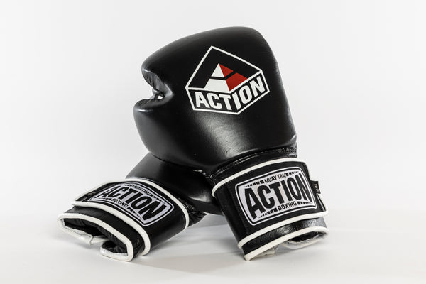 Action Boxing Gloves - Red/White Logo