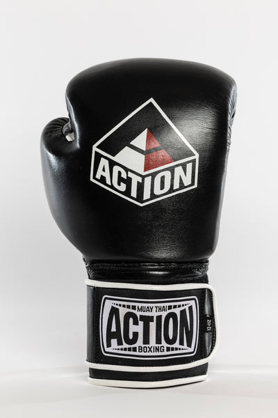 Action Boxing Gloves - Red/White Logo