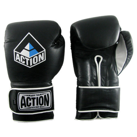 Action Pro Lace Up Boxing Gloves