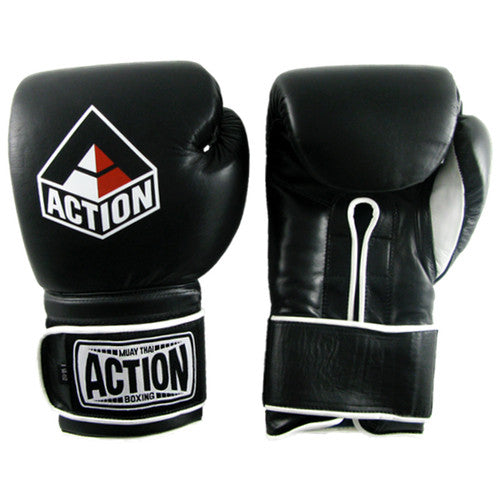 Action Boxing Gloves - Red/White Logo