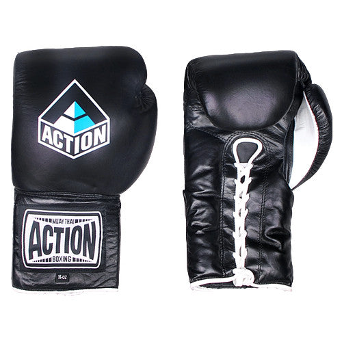 Action Pro Lace Up Boxing Gloves