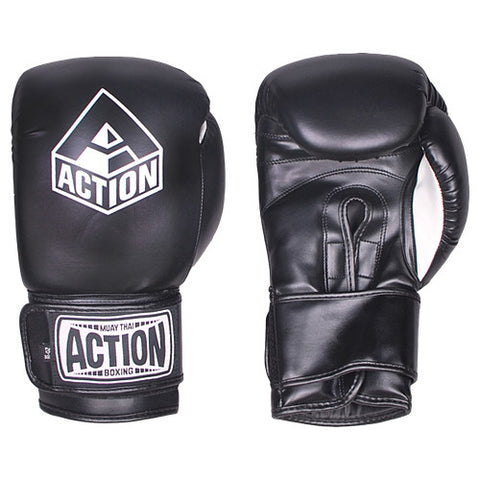 Action Boxing Gloves - Red/White Logo