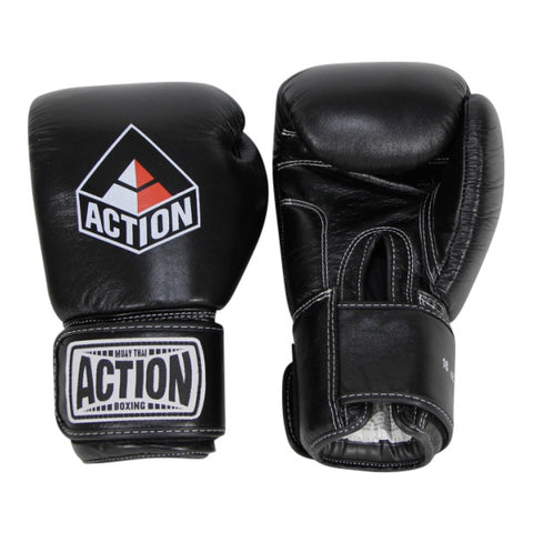 Action Boxing Gloves - Red/White Logo